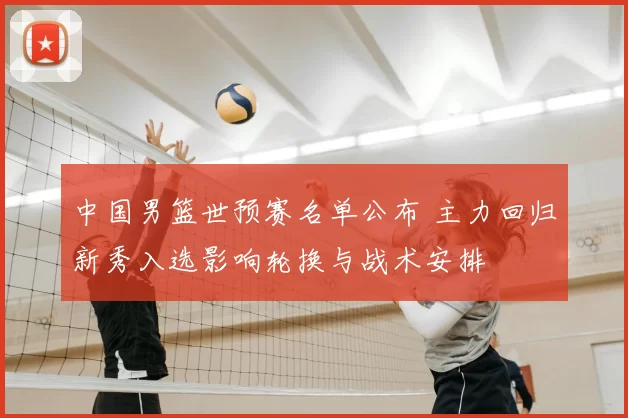 中国男篮世预赛名单公布 主力回归新秀入选影响轮换与战术安排