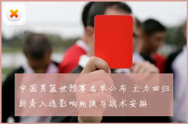 中国男篮世预赛名单公布 主力回归新秀入选影响轮换与战术安排